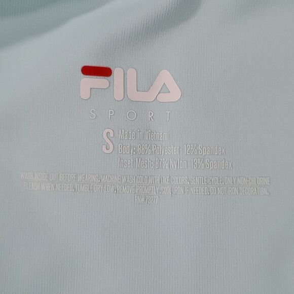 🔺️Fila Sport Sky Blue High Rise Capri Athletic Pants w/Pocket Small - Picture 10 of 11